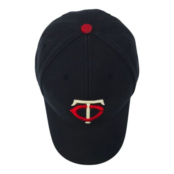 Minnesota Twins Hat Strapback Cap Embroidered Logo Baseball MLB Navy Wool Blend - Picture 6 of 14